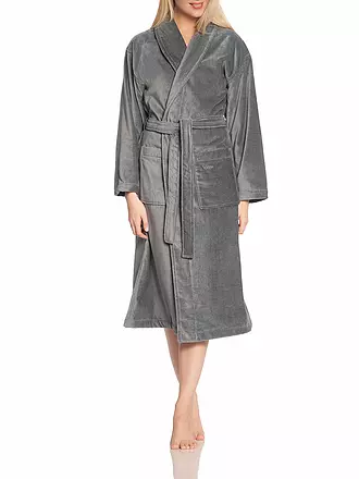 VOSSEN | Peignoir unisexe FEELING-L Flanell | grau